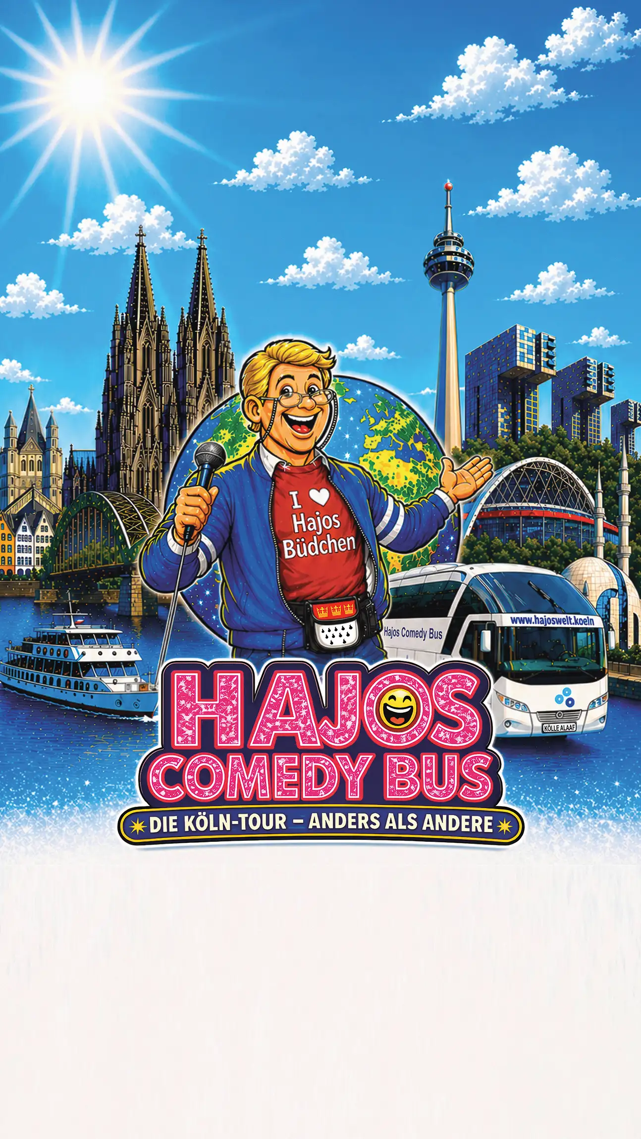Hajos Comedy Bus – Köln-Tour mit Hajo Päffgenrath